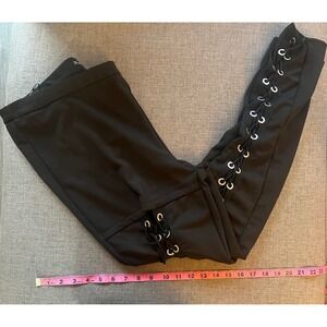 Jeuvre Black Lace Up Pants Size 1XL